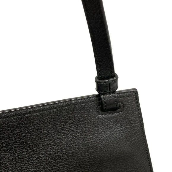 GUCCI Bamboo Daily 370826 Black Leather Shoulder Bag - Picture 11 of 15